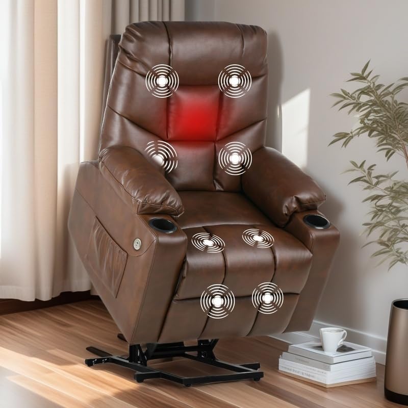 YITAHOME Power Lift Recliner: Massage & Heat for Ultimate Comfort
