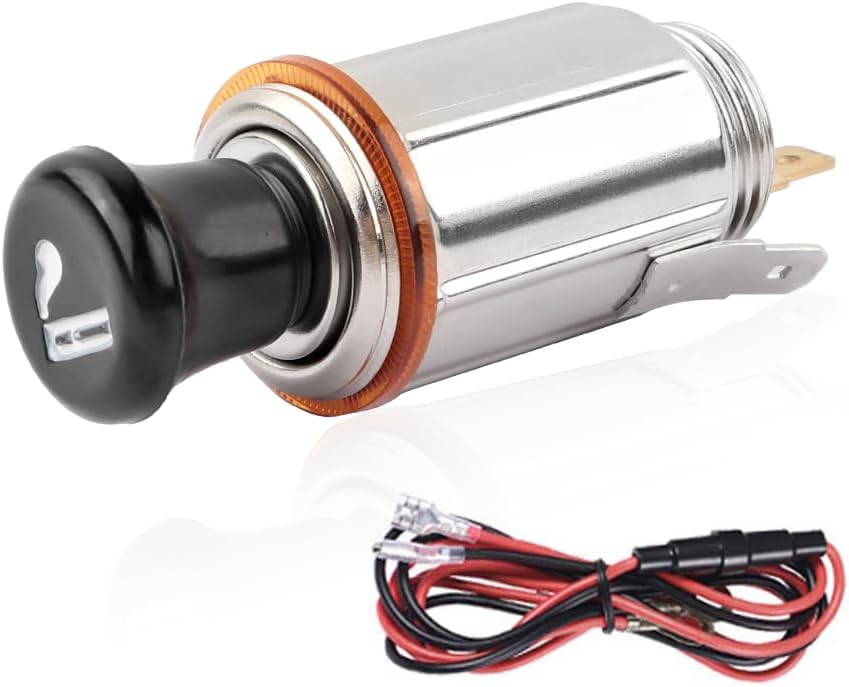 Universal Car Cigarette Lighter Heater - 10A Fuse, 24 Cable
