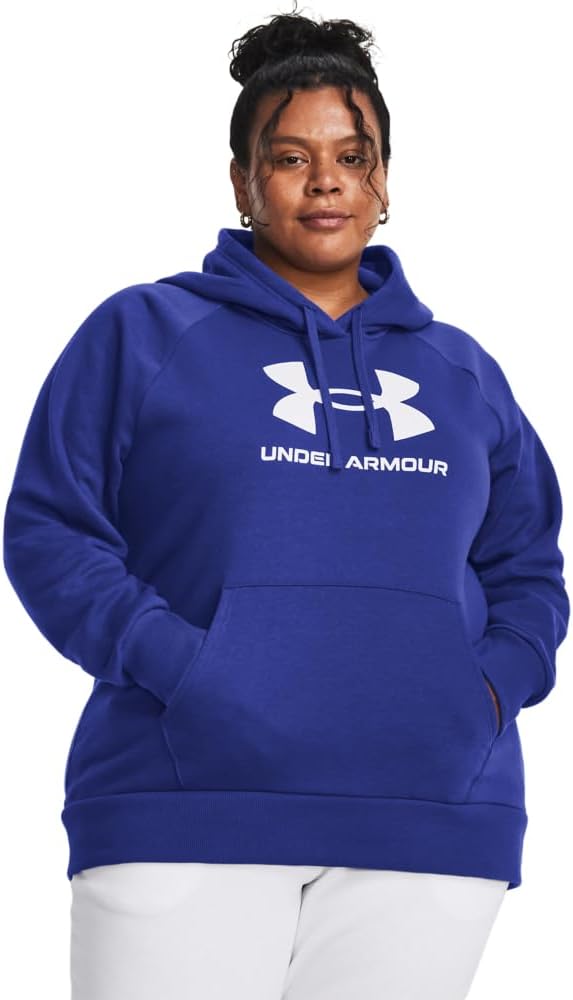 Under Armour womens Rival Fleece Big Logo Hoodie for Comfort