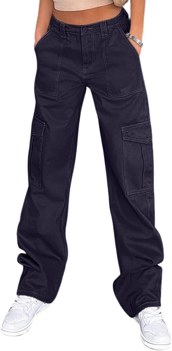 Lepunuo Cargo Pants for Women High Waisted Baggy Style