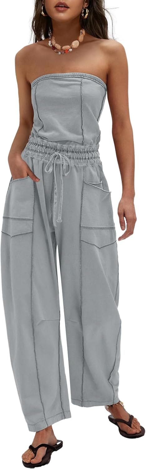 Stylish Strapless Jumpsuits for Women: Perfect Summer Rompers