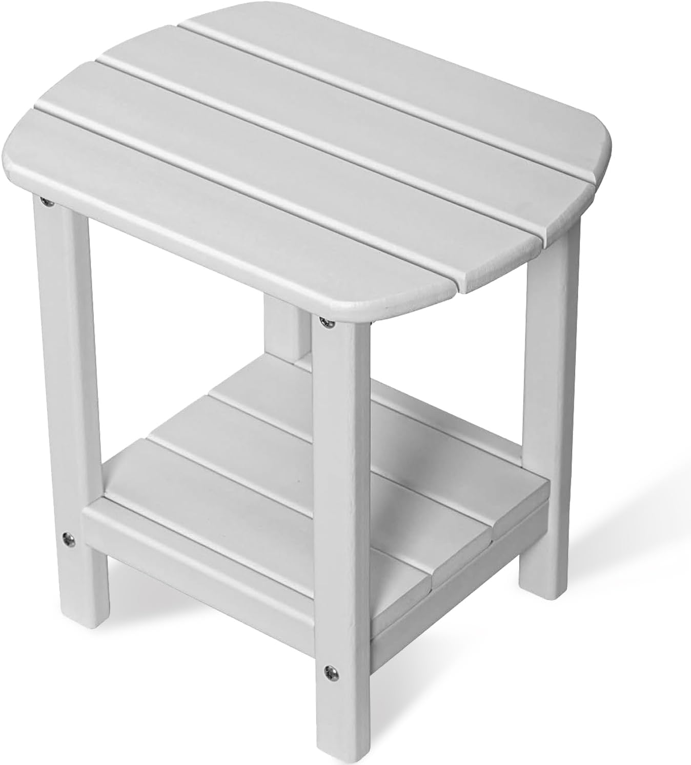 BZY Adirondack Outdoor Side Table - 16.5in Square 2-Tier Design