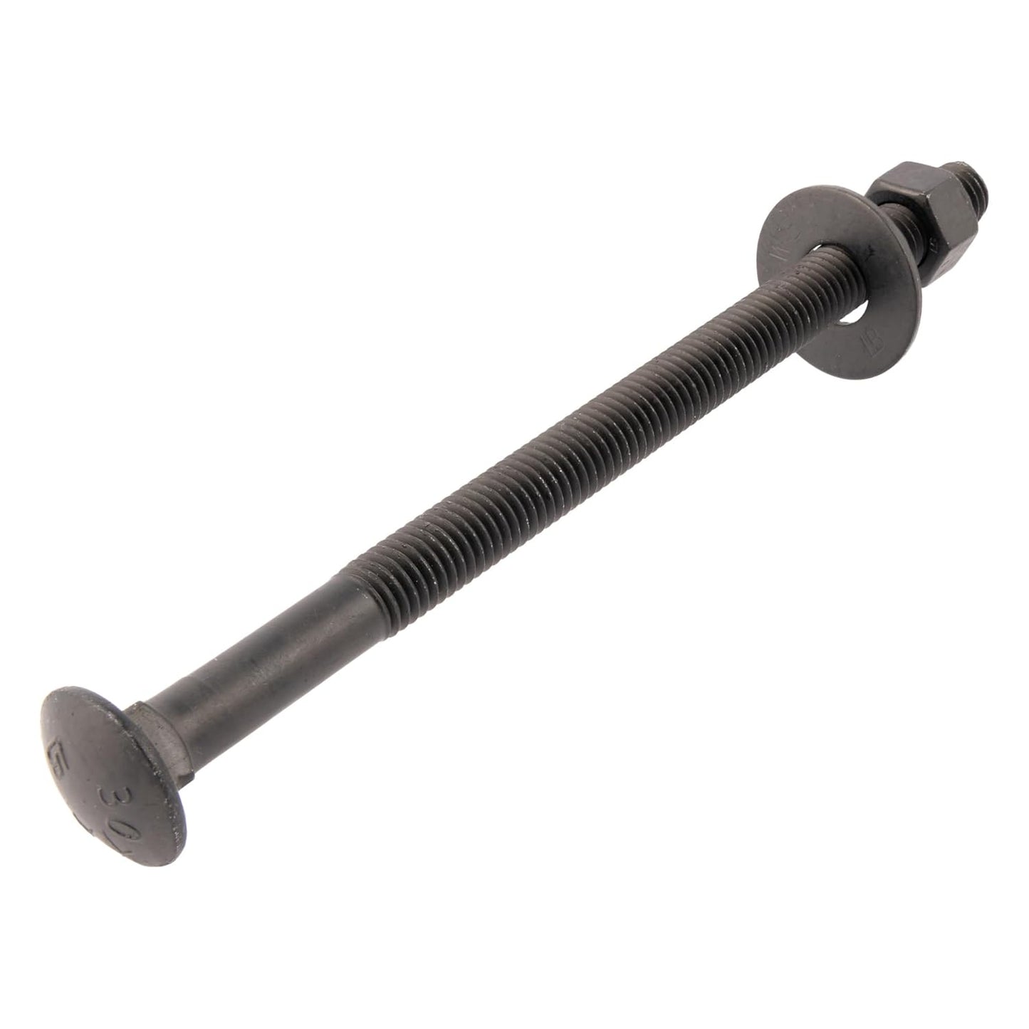 1/2 in. x 8 in. Black Carriage Bolt Kit for Heavy Duty Use