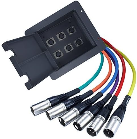 Pro Audio Recessed Stage Floor Pocket Box with Prewired Connections