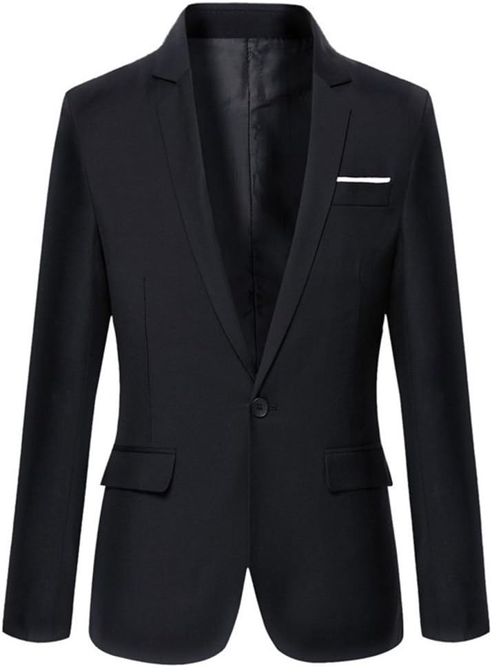Beninos Mens Blazer Jacket Slim Fit Casual One Button Sport Coats