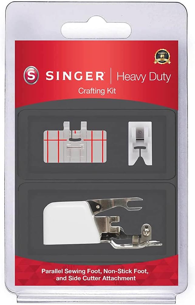 SINGER Heavy-Duty Crafting Presser Feet Kit for Seamless Sewing