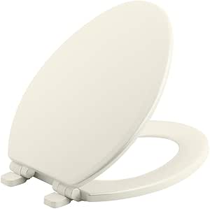 KOHLER Ridgewood Quiet-Close Elongated Toilet Seat in Biscuit