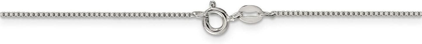 Classic Box Chain Necklace Bracelet or Anklet in Sterling Silver