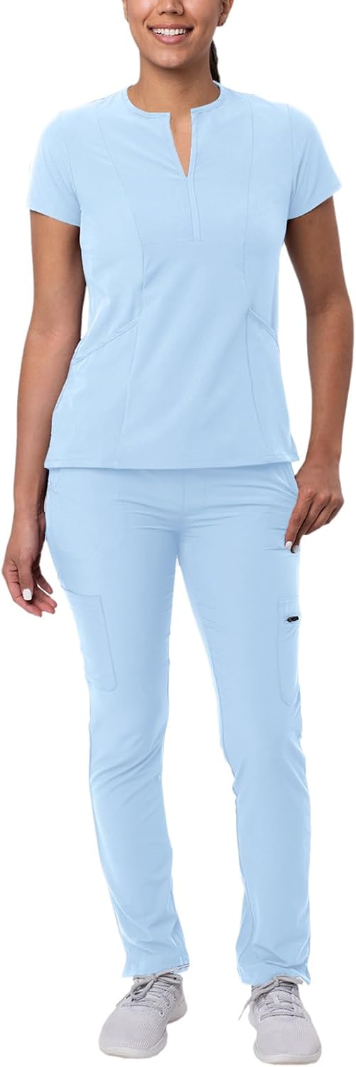 Adar Addition Go-Higher Scrub Set for Women - Stylish Comfort