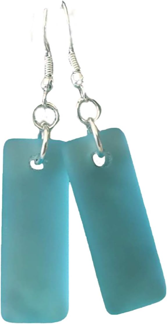 Handmade Sea Glass Earrings - Minimalist Ocean Jewelry Gift