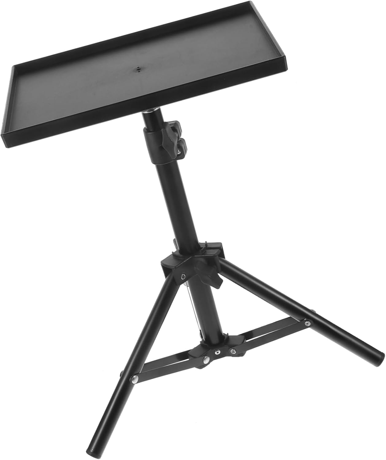 Safigle Adjustable Tripod Stand: Portable 22-46.5 Height, Rolling Dj/Stage/Laptop Tray