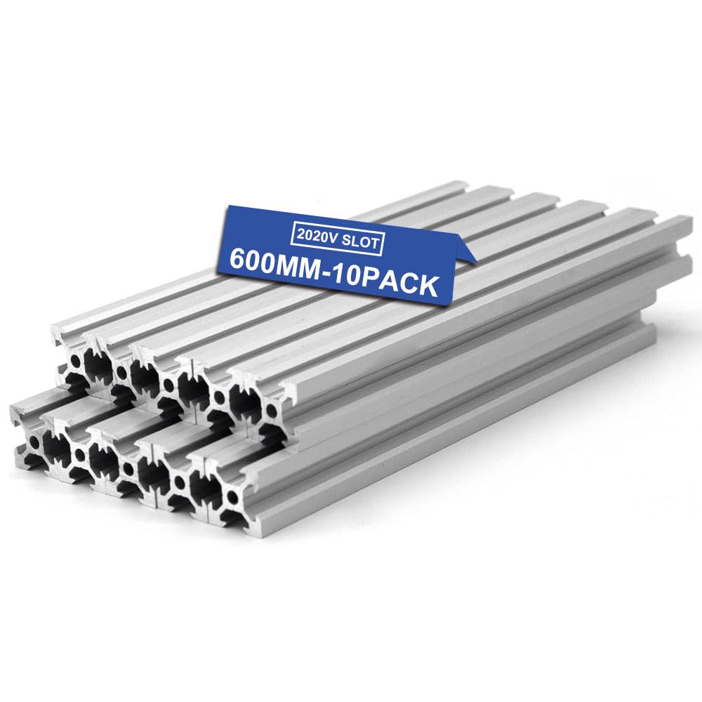 10PCS V Slot 2020 Aluminum Extrusion for CNC and DIY Projects