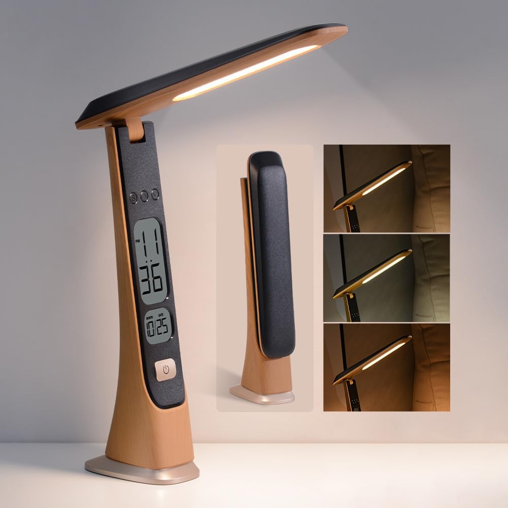 Foldable Cordless Desk Lamp - Stepless Brightness