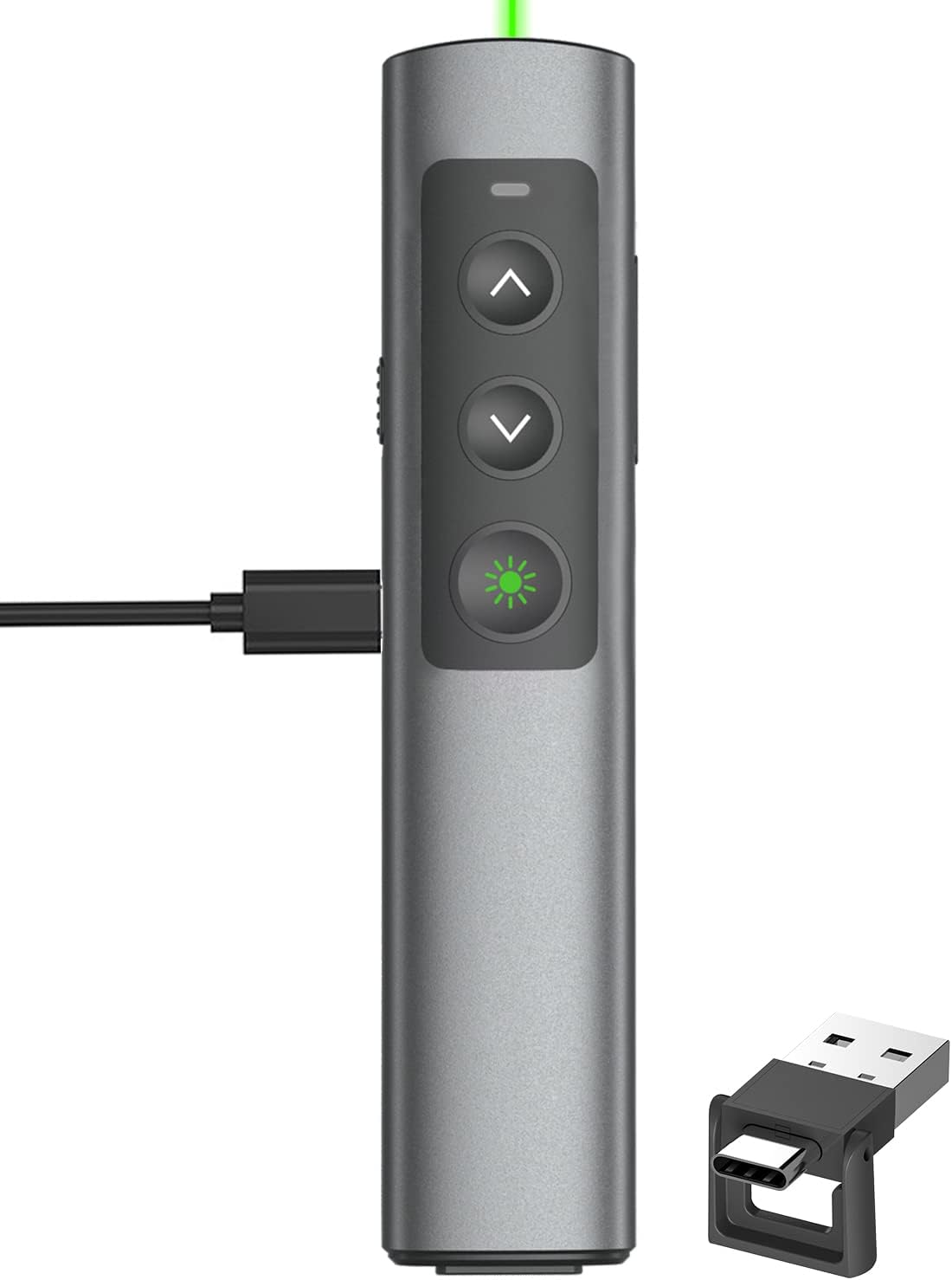 Rechargeable Green Laser Pointer Presentation Clicker for PPT
