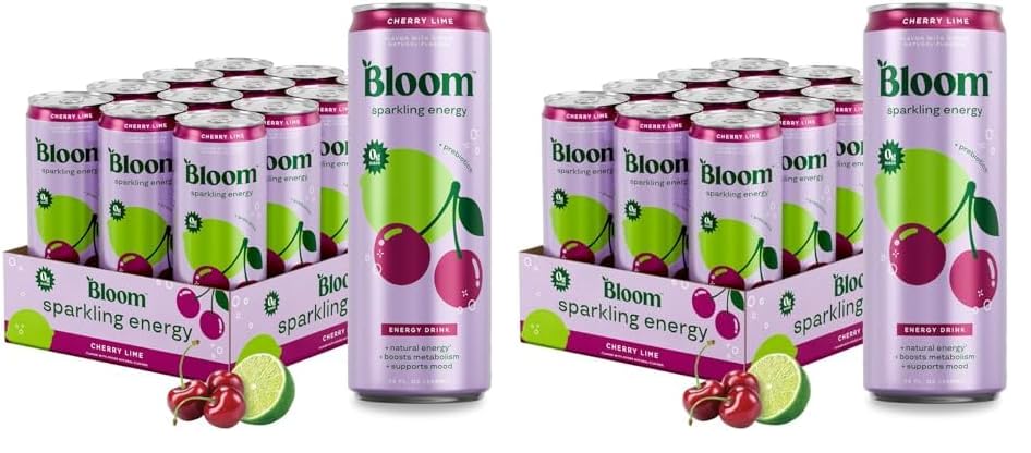 Bloom Nutrition Sparkling Energy Drink for Focus and Wellness