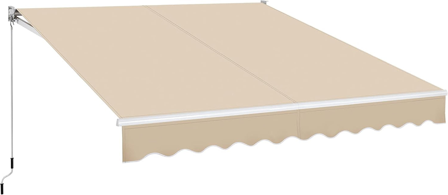 Retractable Sun Shade Awning for Patio and Balcony by Yaheetech