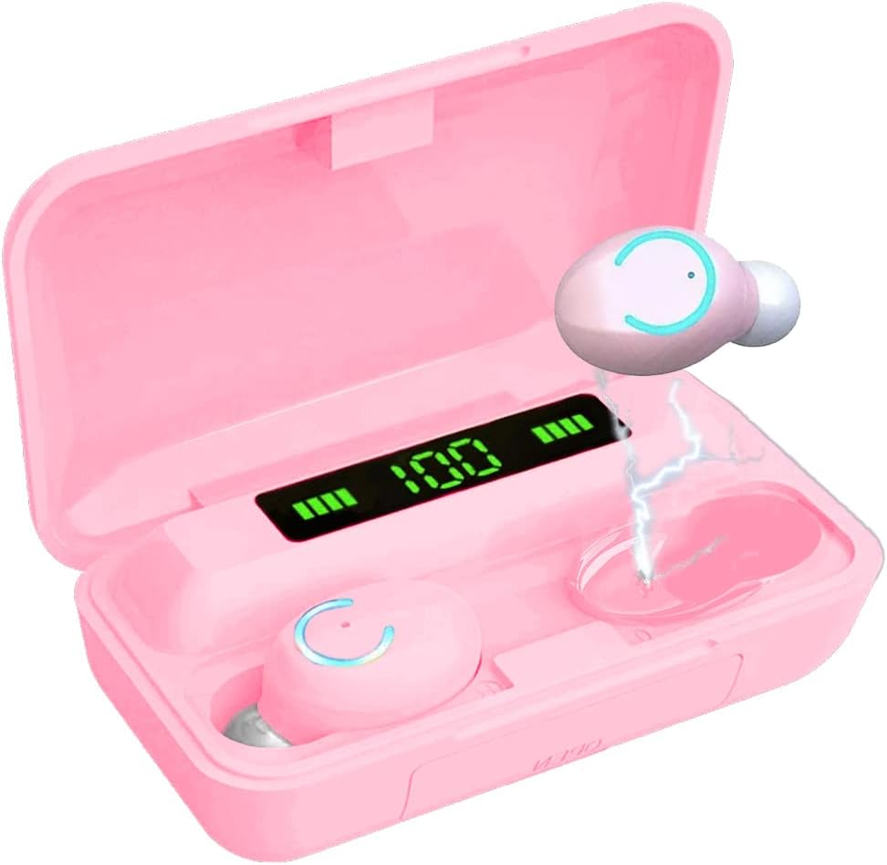 Acuvar 100+ Hrs Playtime Waterproof Earbuds (Pink)