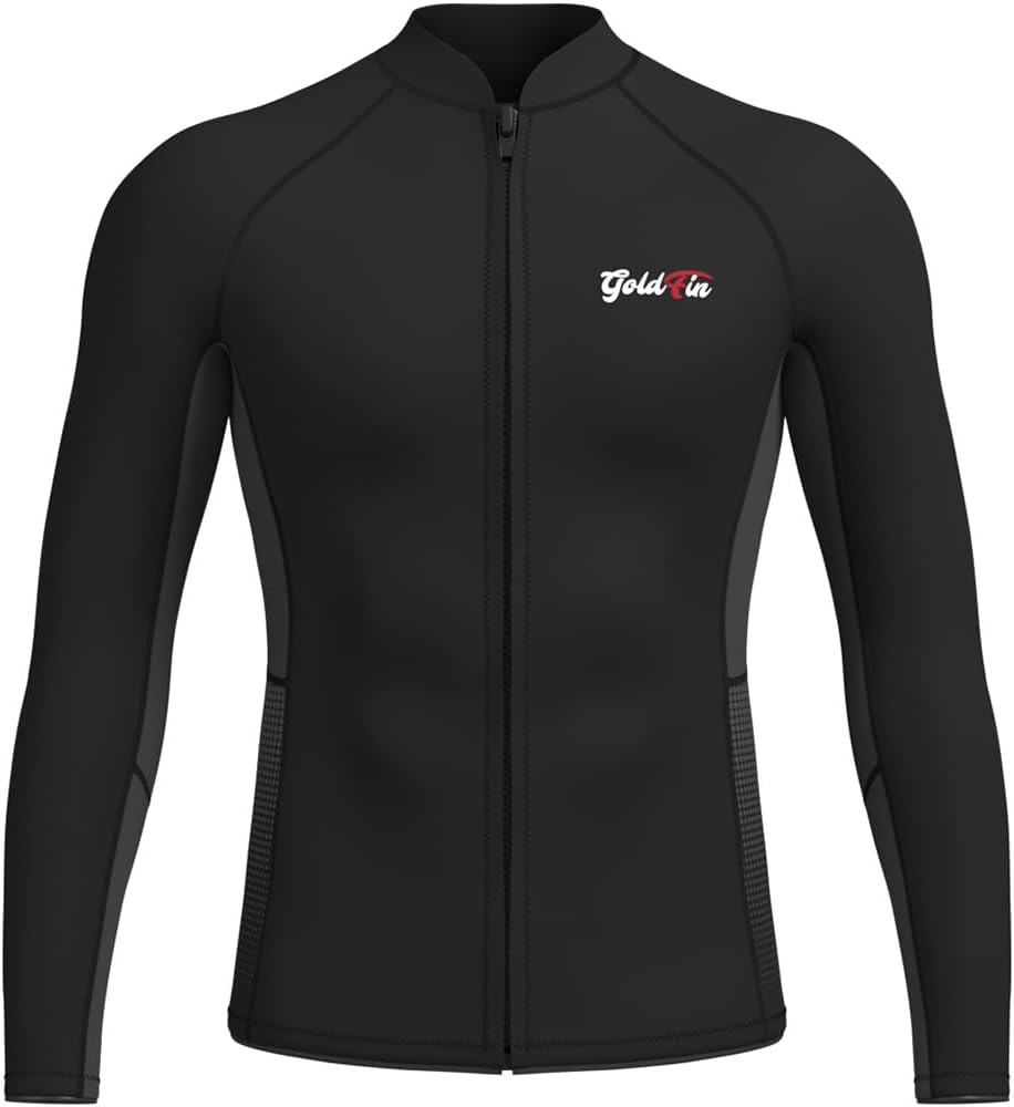 GoldFin Men's 2mm Wetsuit Top for Diving, Surfing, Swimming