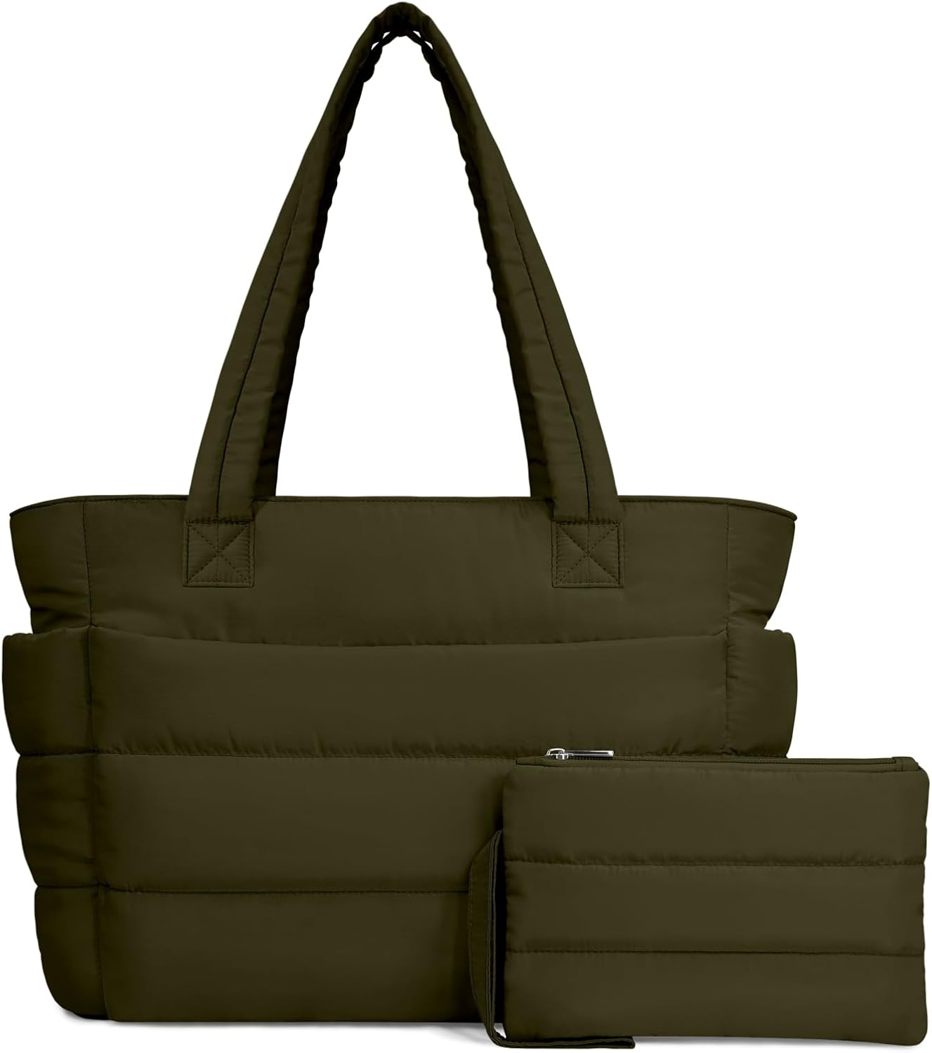 TOPDesign Puffer Tote Bag for Women: Lightweight Quilted Handbag