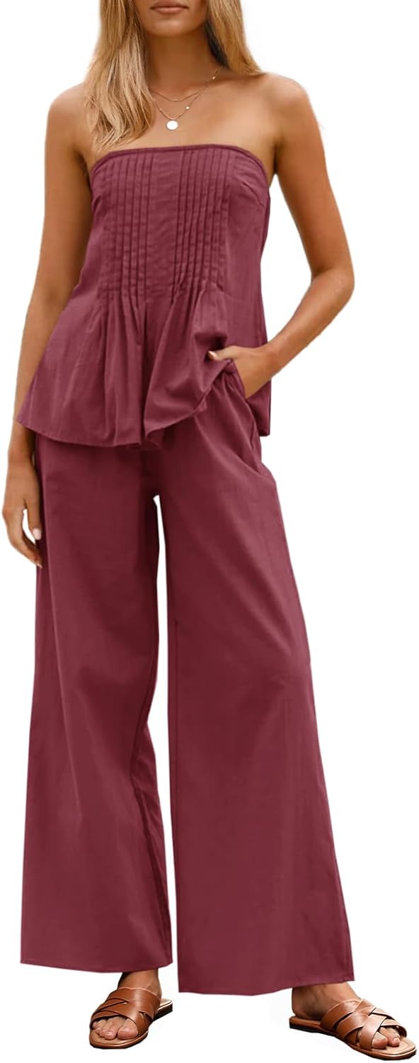 Tankaneo Womens 2 Piece Outfits for Summer Beach Vacations