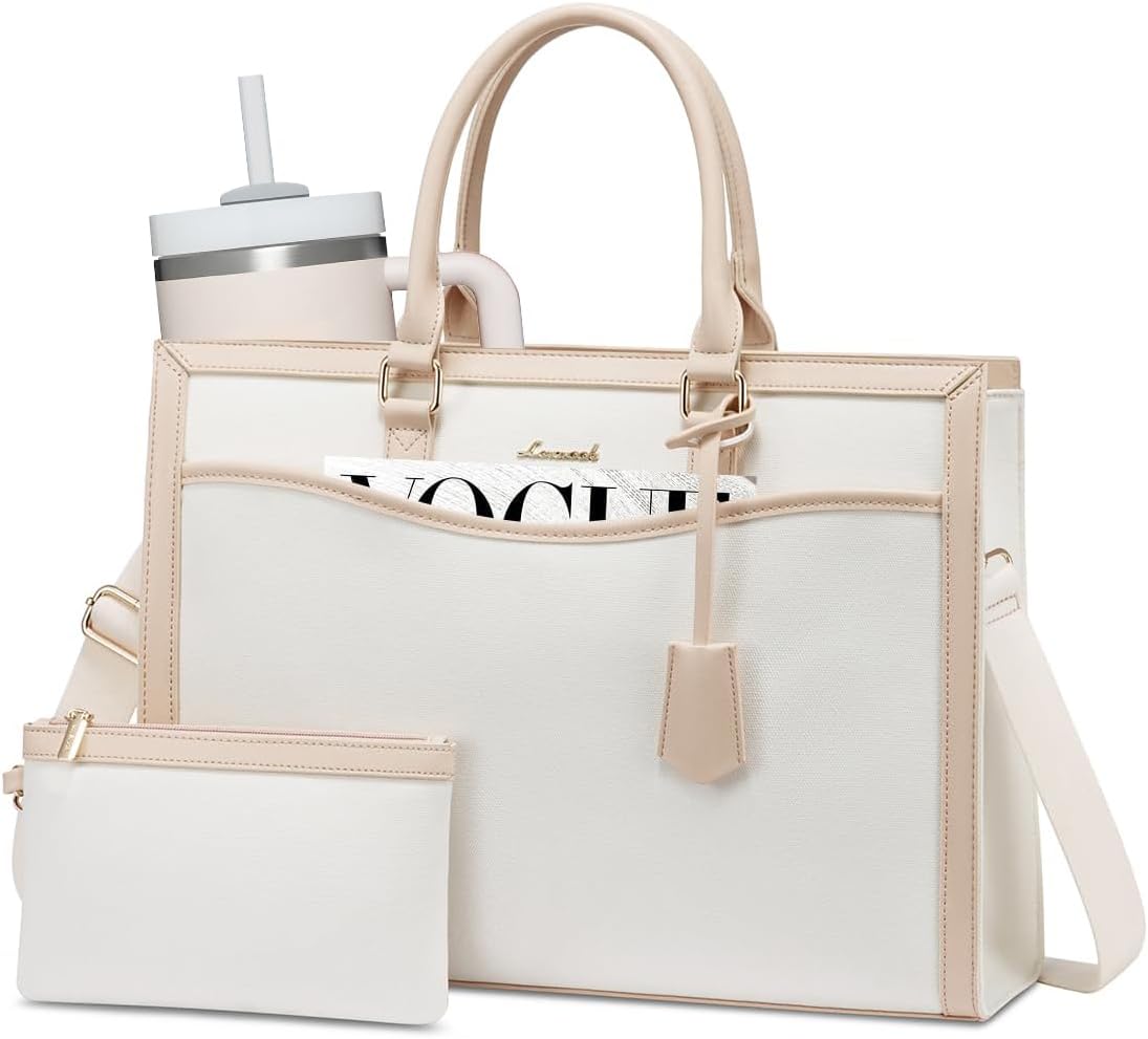LOVEVOOK Laptop Tote Bag for Women - Stylish Work Briefcase