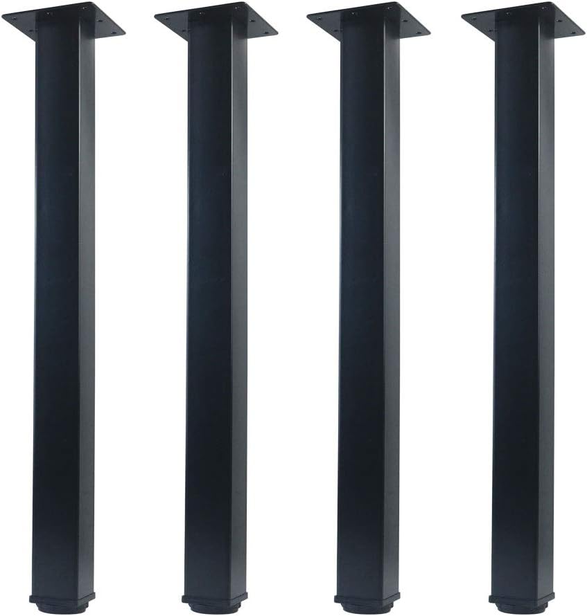 Adjustable Metal Desk Legs for Office Furniture - Set of 4
