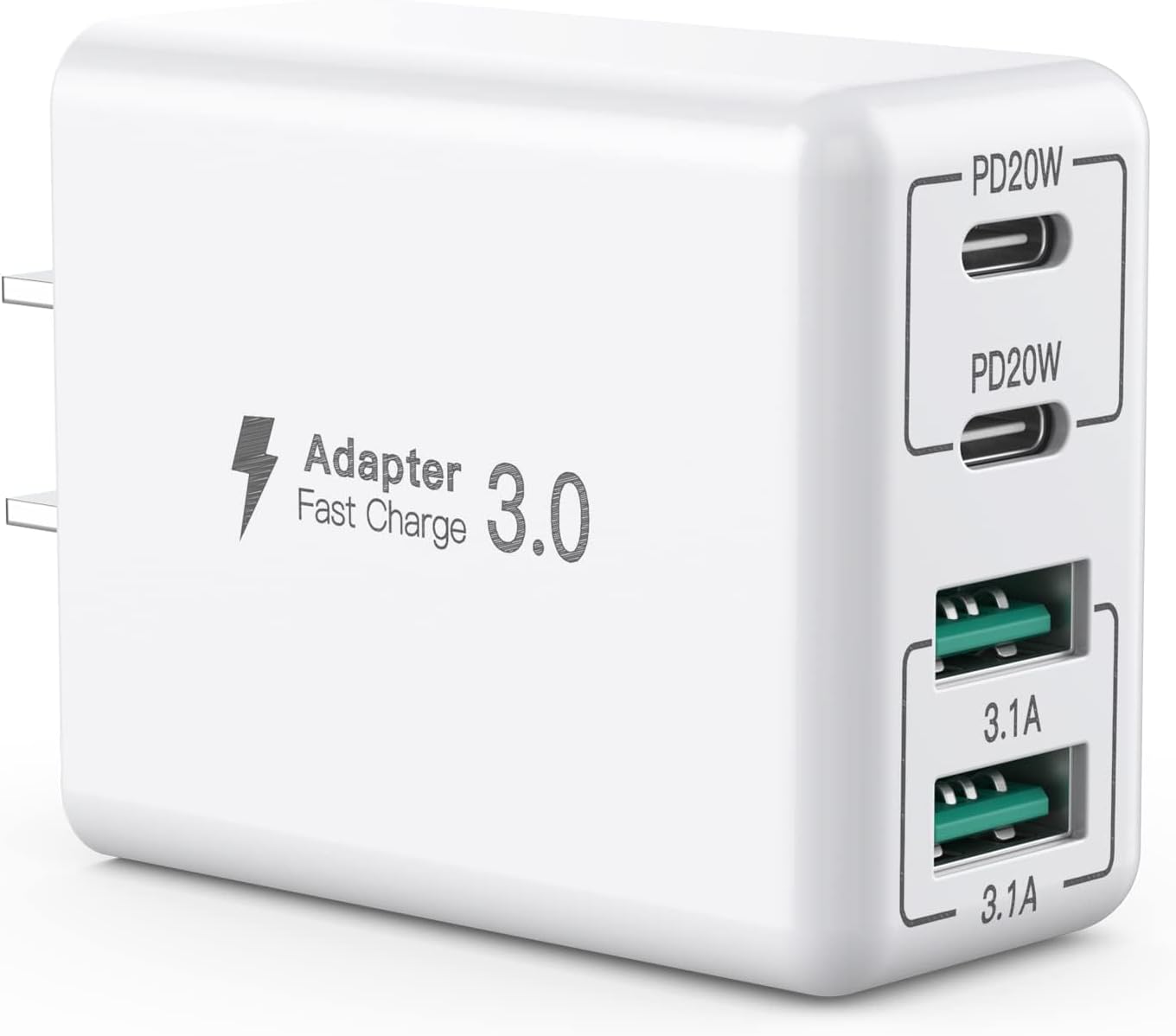 40W Fast Dual USB C Wall Charger
