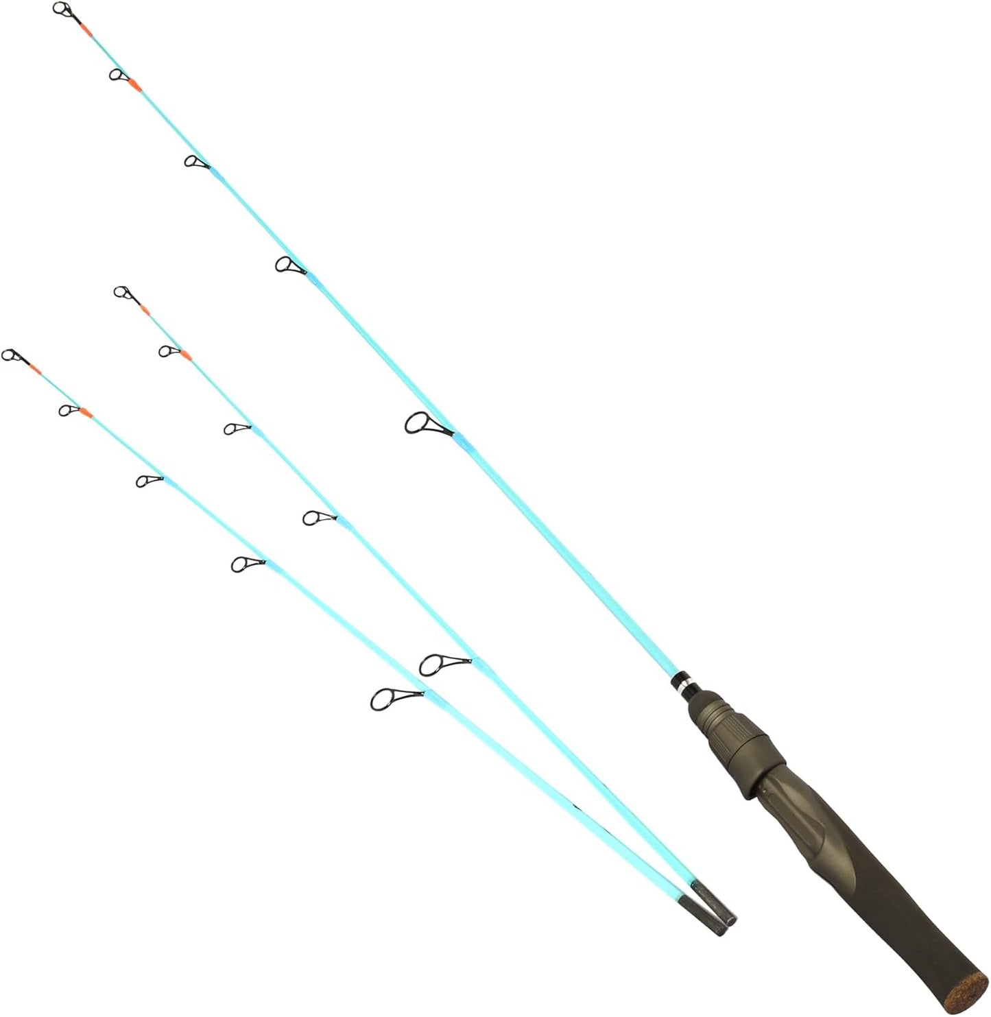 Carbon Fiber Ice Fishing Rod - Fluorescent Tip, Multi-Power, Anti-Tangle, Portable - E EURASIAN SPORTS