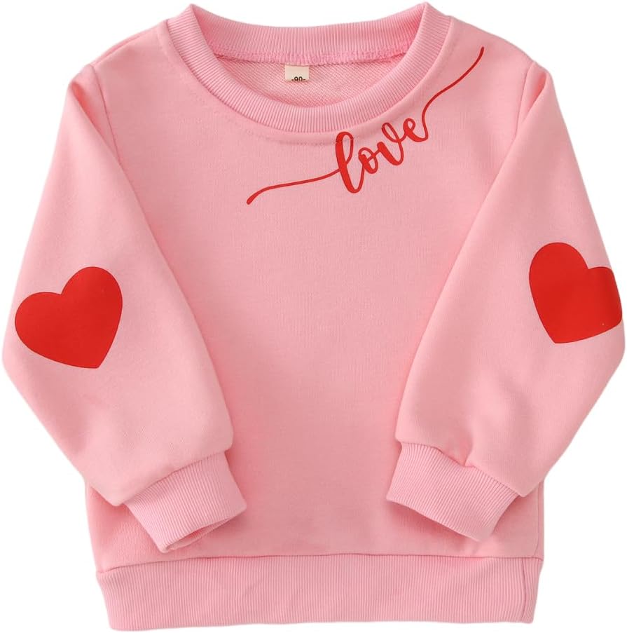 Love Heart Crewneck Sweatshirt Set - MODNTOGA