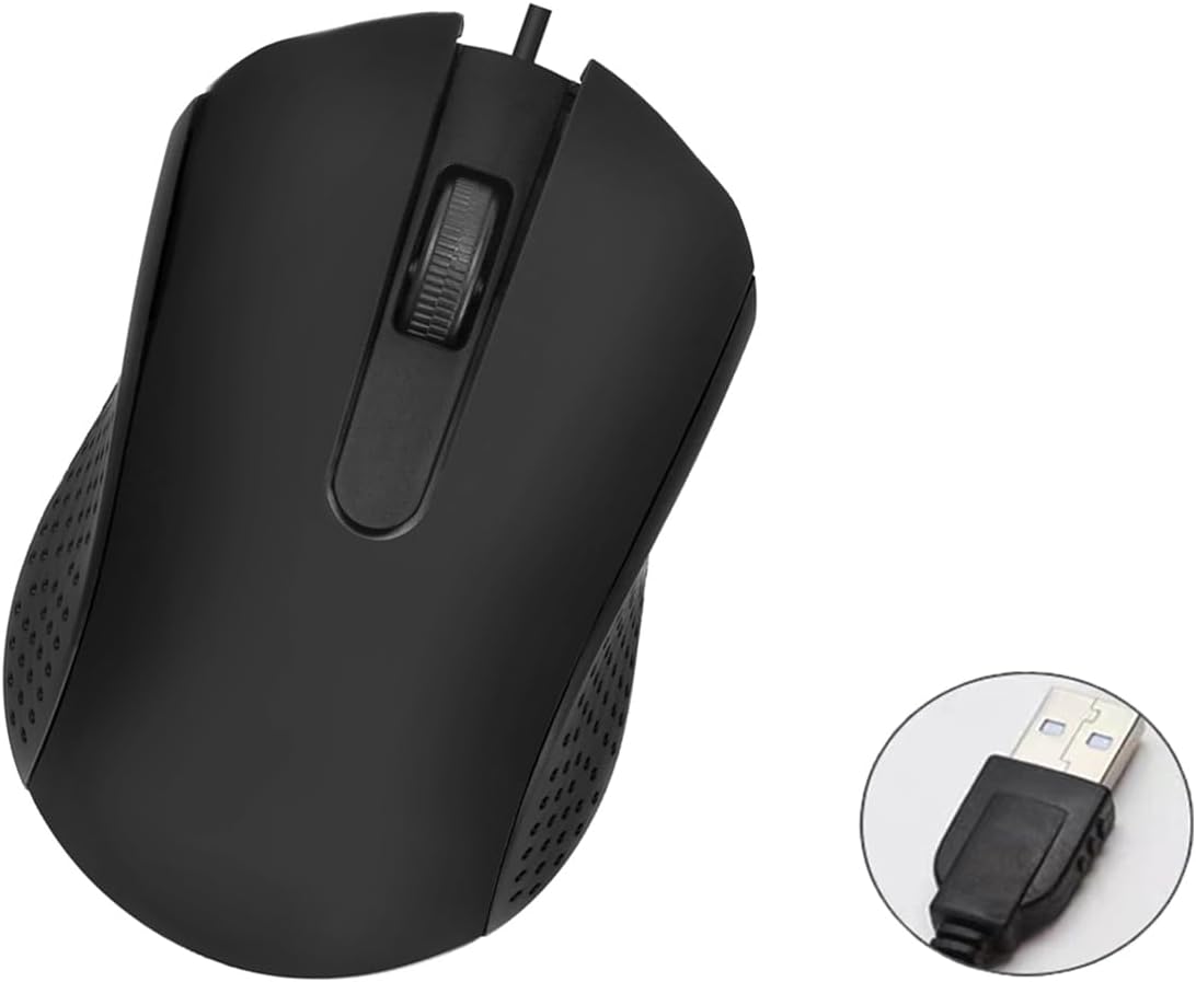 Ergonomic Wired USB Mouse for PCs/Laptops - Yadojingcn