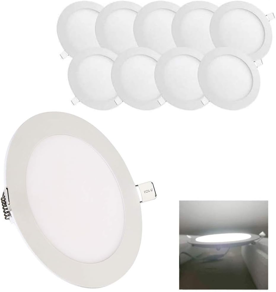 8 Inch 18Watt Ultra Thin Round LED Recessed Panel Lighting