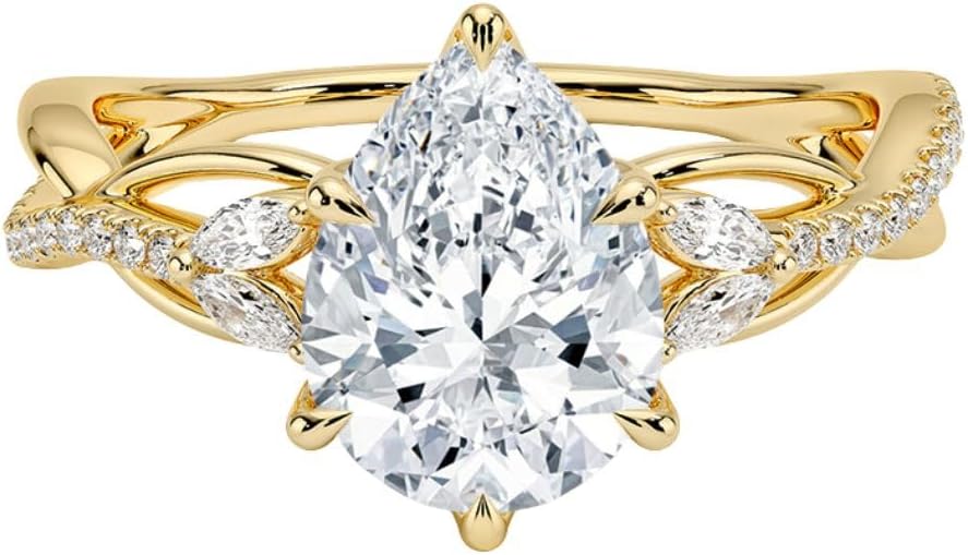 1-3 CT Moissanite Engagement Ring - Handcrafted Elegance