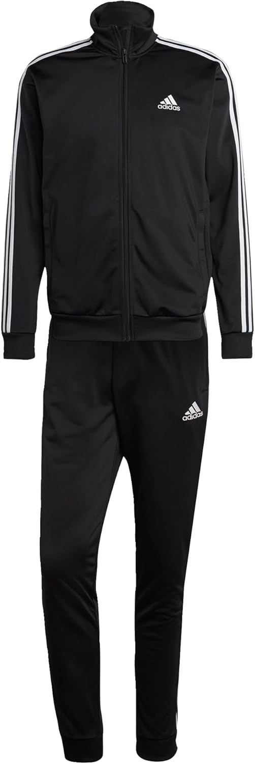 adidas mens Basic 3-stripes Tricot Track Suit for Timeless Style