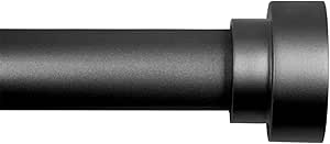 Heavy Duty Curtain Rods for Windows 72 to 144 Inch, Modern Design