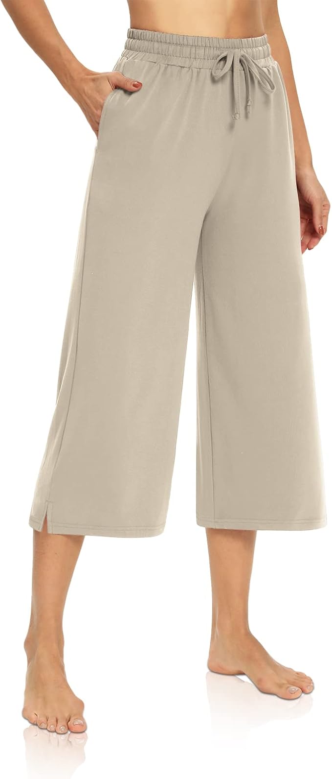 DIBAOLONG Womens Capri Pants for Yoga and Lounge Comfort