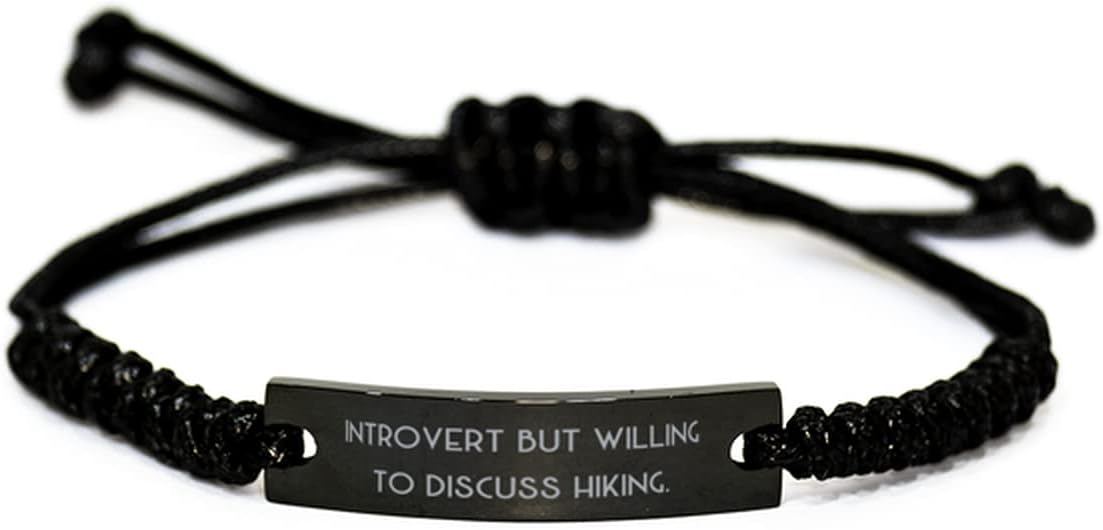 Unique Black Rope Bracelet for Adventurous Souls