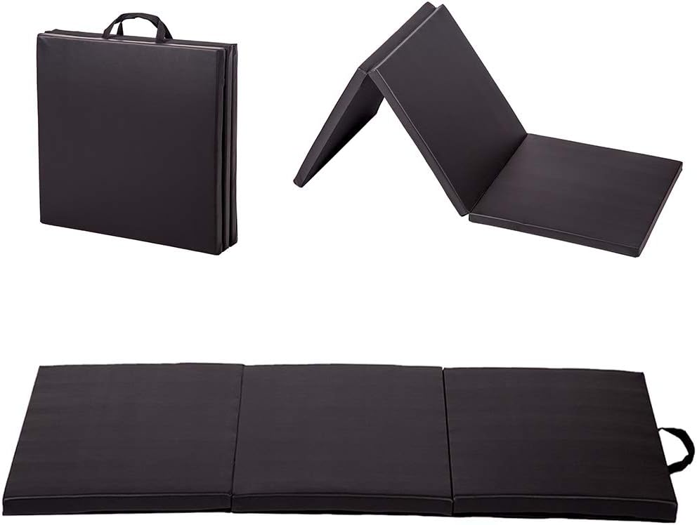 Portable Gymnastics Mat - Thick & Foldable for Easy Carry