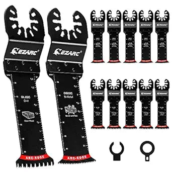 EZARC Oscillating Saw Blades - Extra-Long Reach Multitool Kit