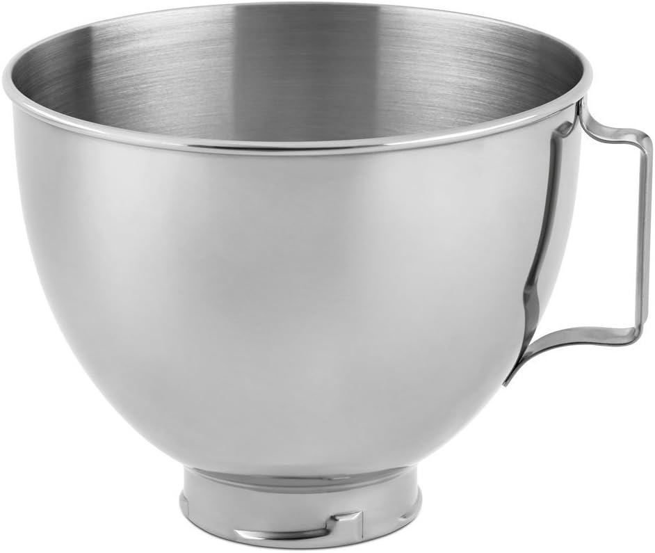 KitchenAid 4.5 Quart Polished Stainless Steel Bowl with Handle