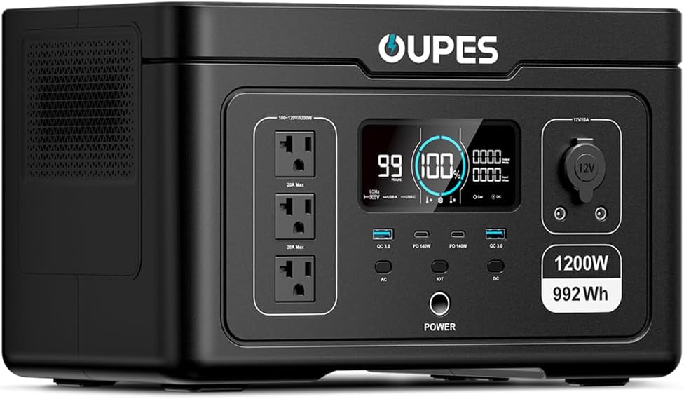 Power Anywhere with OUPES Exodus 1200 - Smart & Portable!
