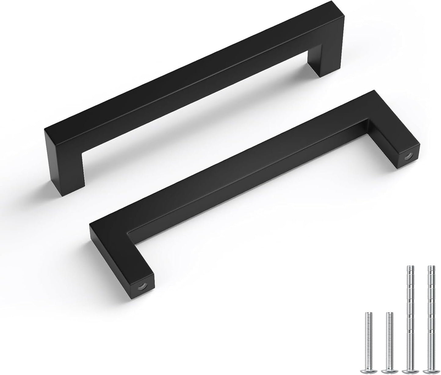 5 Inch Black Cabinet Handles for Kitchen and Bathroom Use