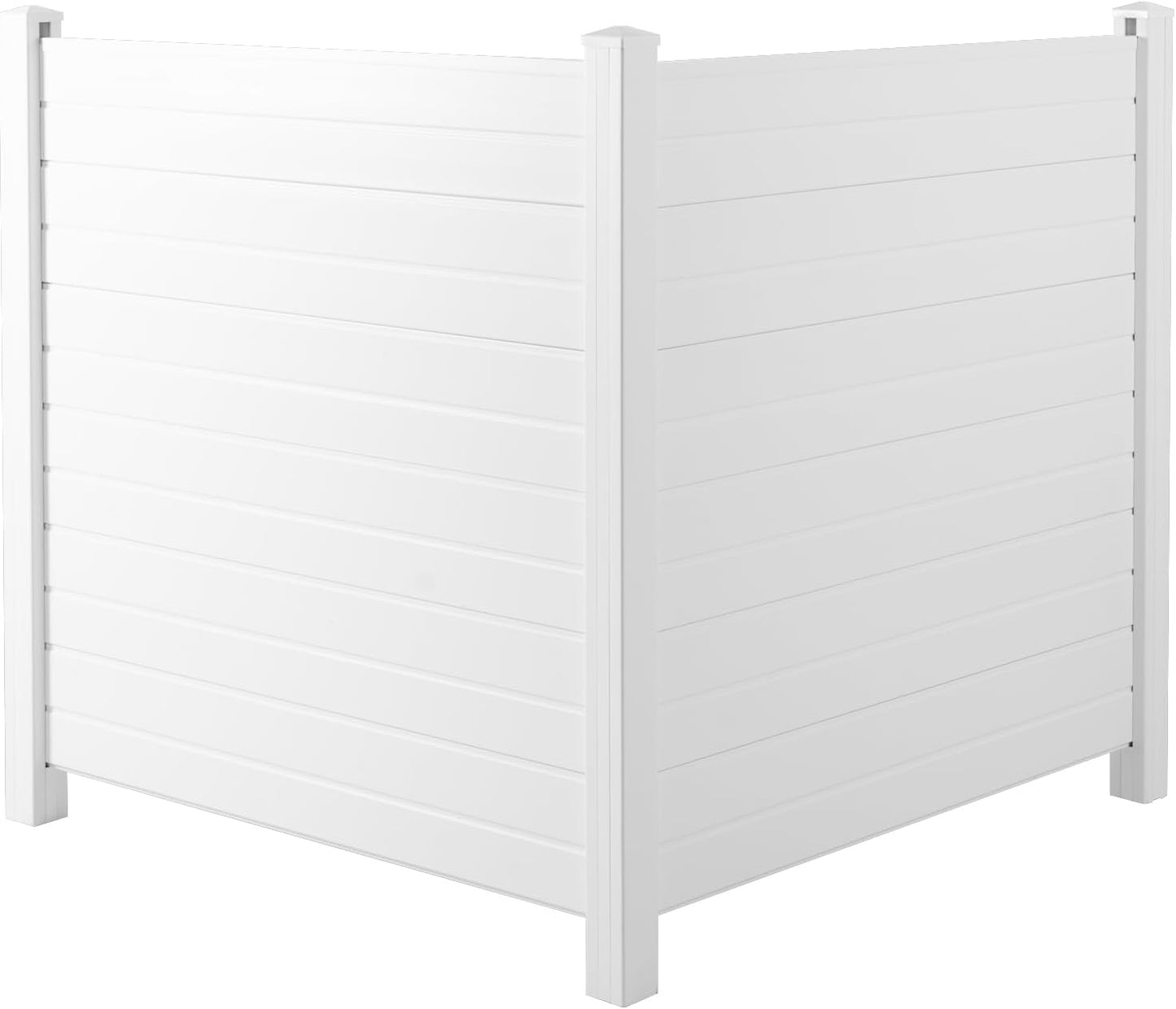 Hide in Style: Vinyl White Privacy Fence Panel Set