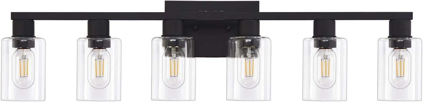 6 Light Bathroom Vanity Light Fixtures for Modern Farmhouse Style