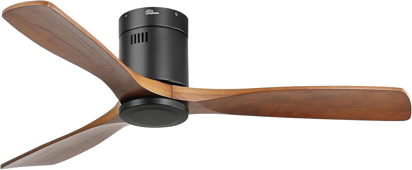 Sofucor 52 Inch Ceiling Fan No Light for Indoor and Outdoor Use