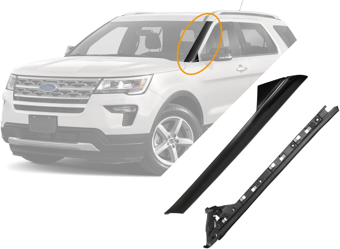Windshield Trim Molding A-Pillar Set for 2011-2019 Ford Explorer