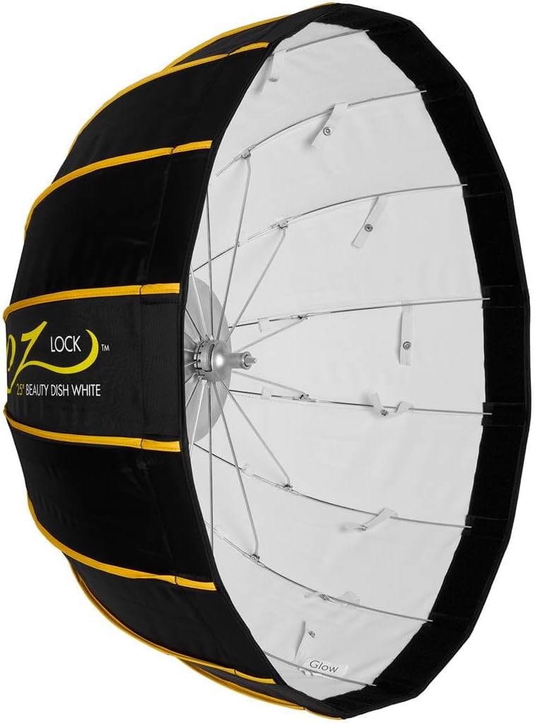 Glow EZ Lock 25 Collapsible White Beauty Dish for Perfect Lighting
