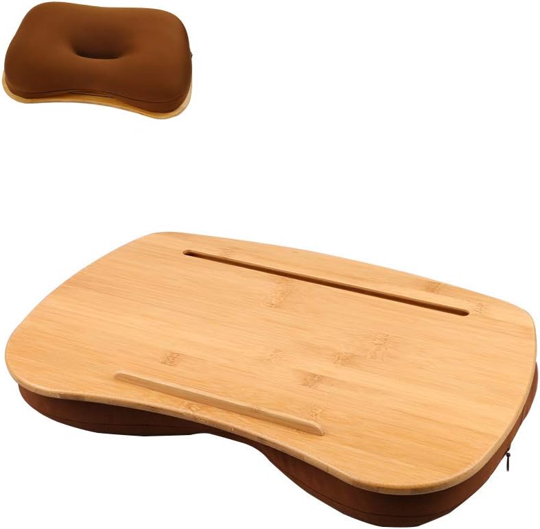 SUMISKY Lap Desk Portable Laptop Table with Bamboo Platform