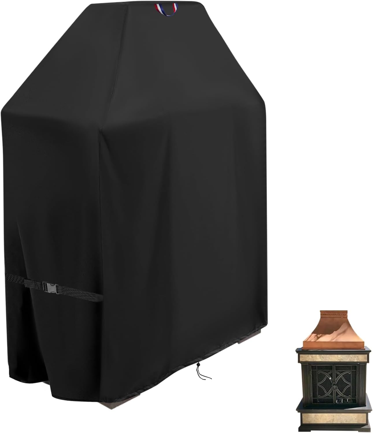 Outdoor Fireplace Cover for 36in Tall Patio Fireplaces