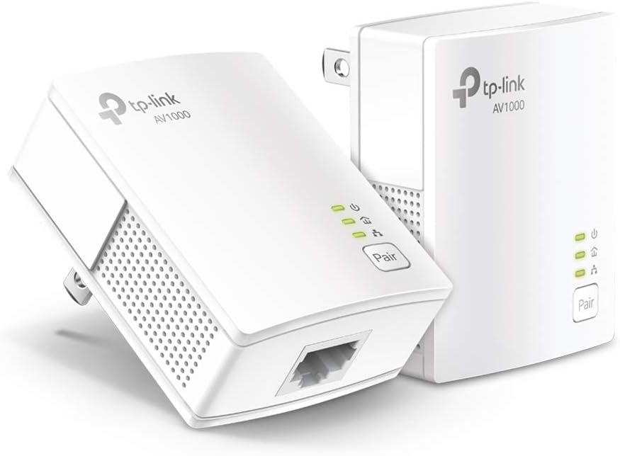 TP-Link AV1000 Powerline Ethernet Adapter Kit for Fast Connectivity