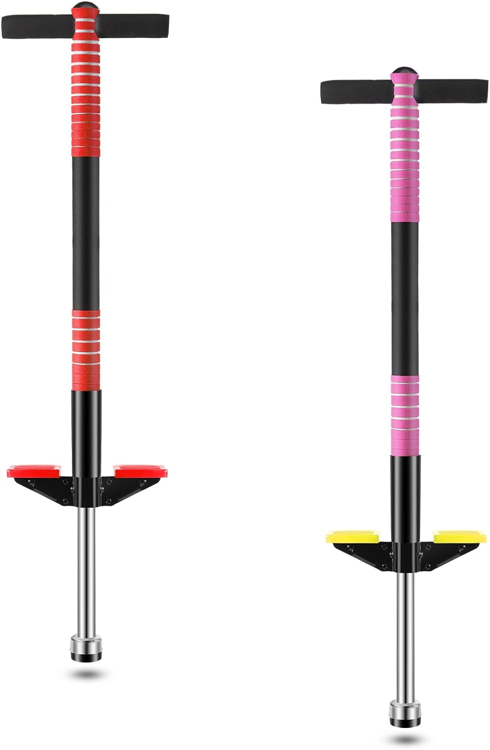 Pogo Stick for Kids Age 6 and Up - 2 Pack Soft Foam Jump Sticks